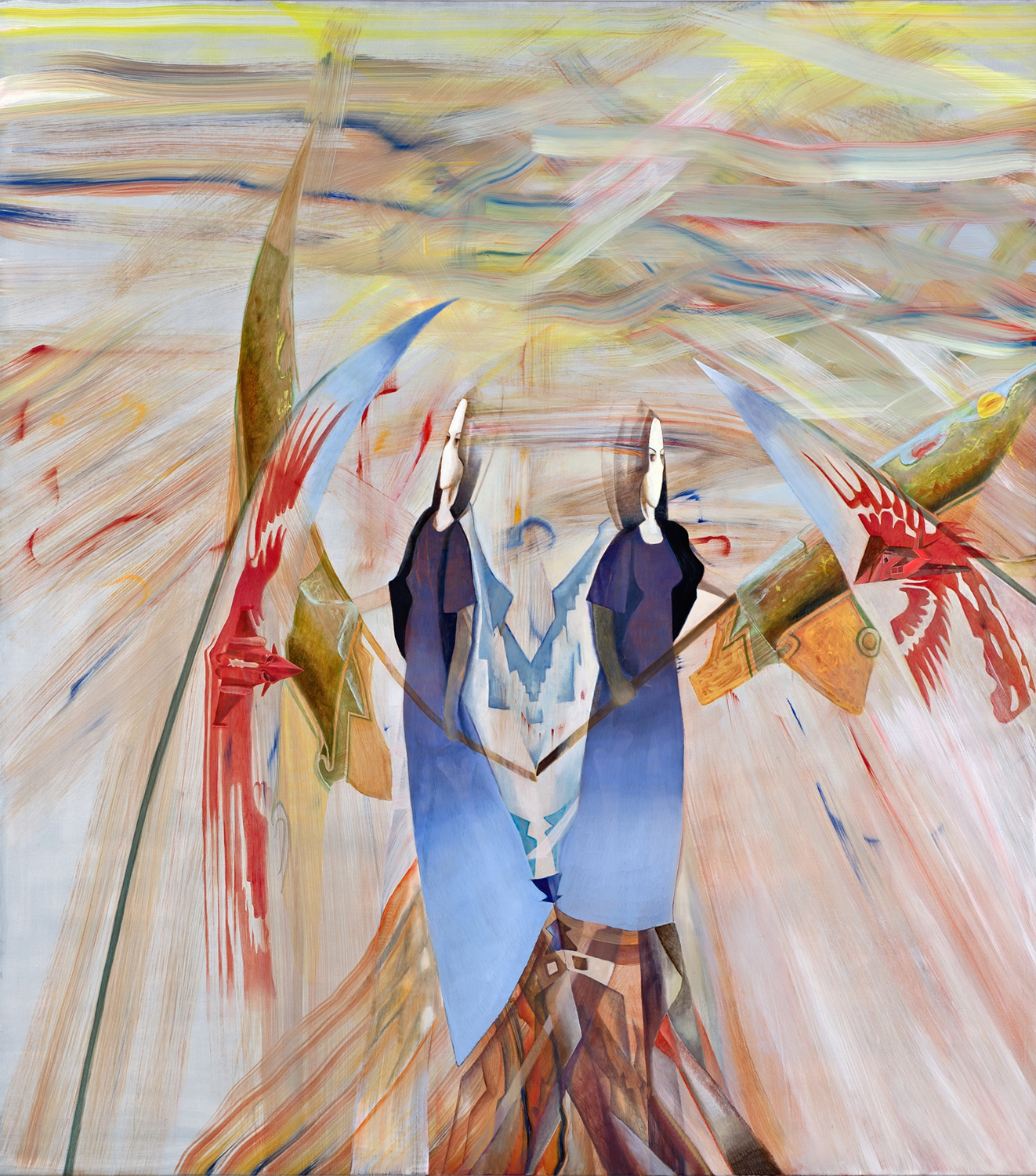 Madeleine Kelly Split Unity 2011 oil on polyester 180 x 160 cm