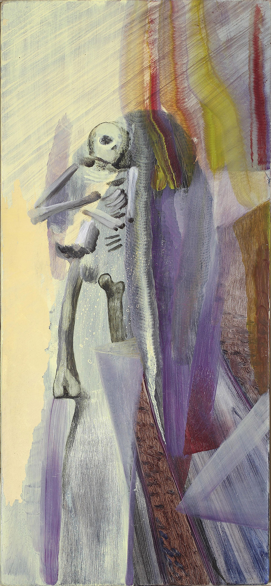 The Golden Hour 2010 Oil on board 35 x 17cm