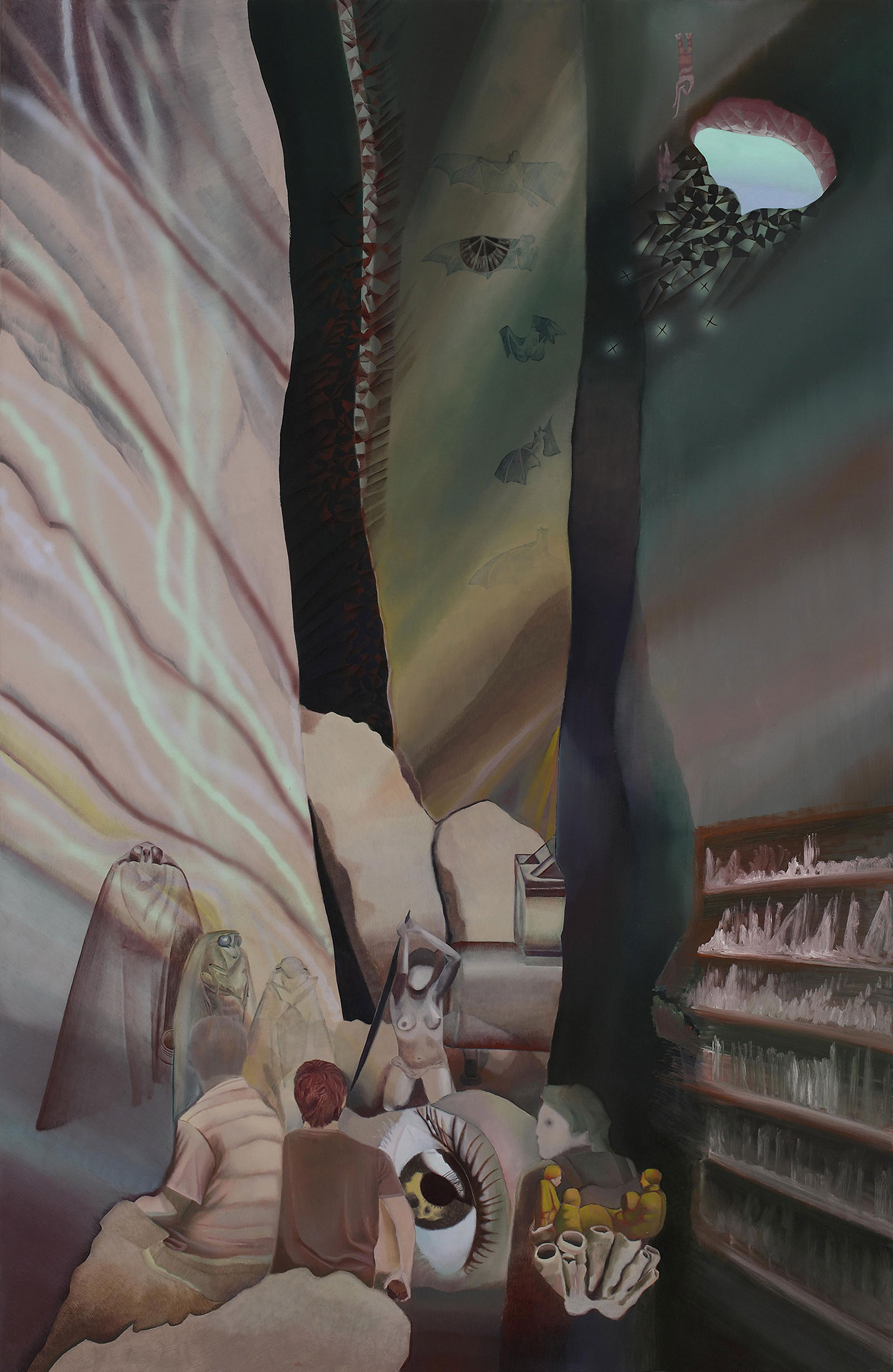 Lord of the Earth 2010 Oil and aluminium paint on polyester 170 x 110cm