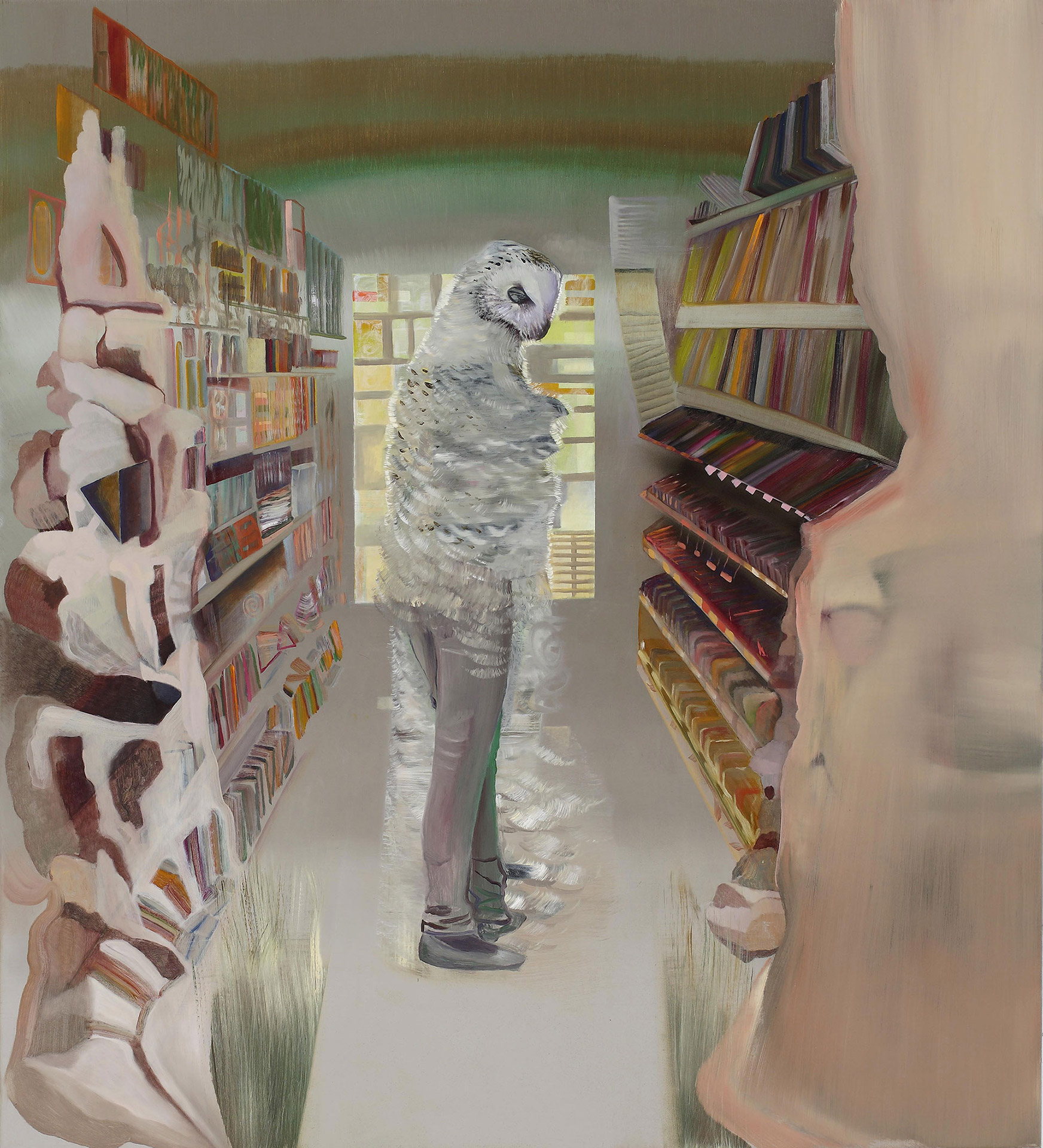 Gathering as Usual 2010 Oil on polyester 110 x 100cm