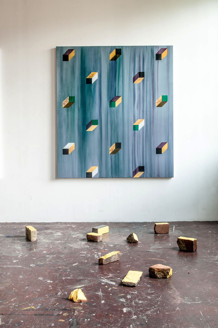 Madeleine Kelly Squares in Perspective 155 x 175cm