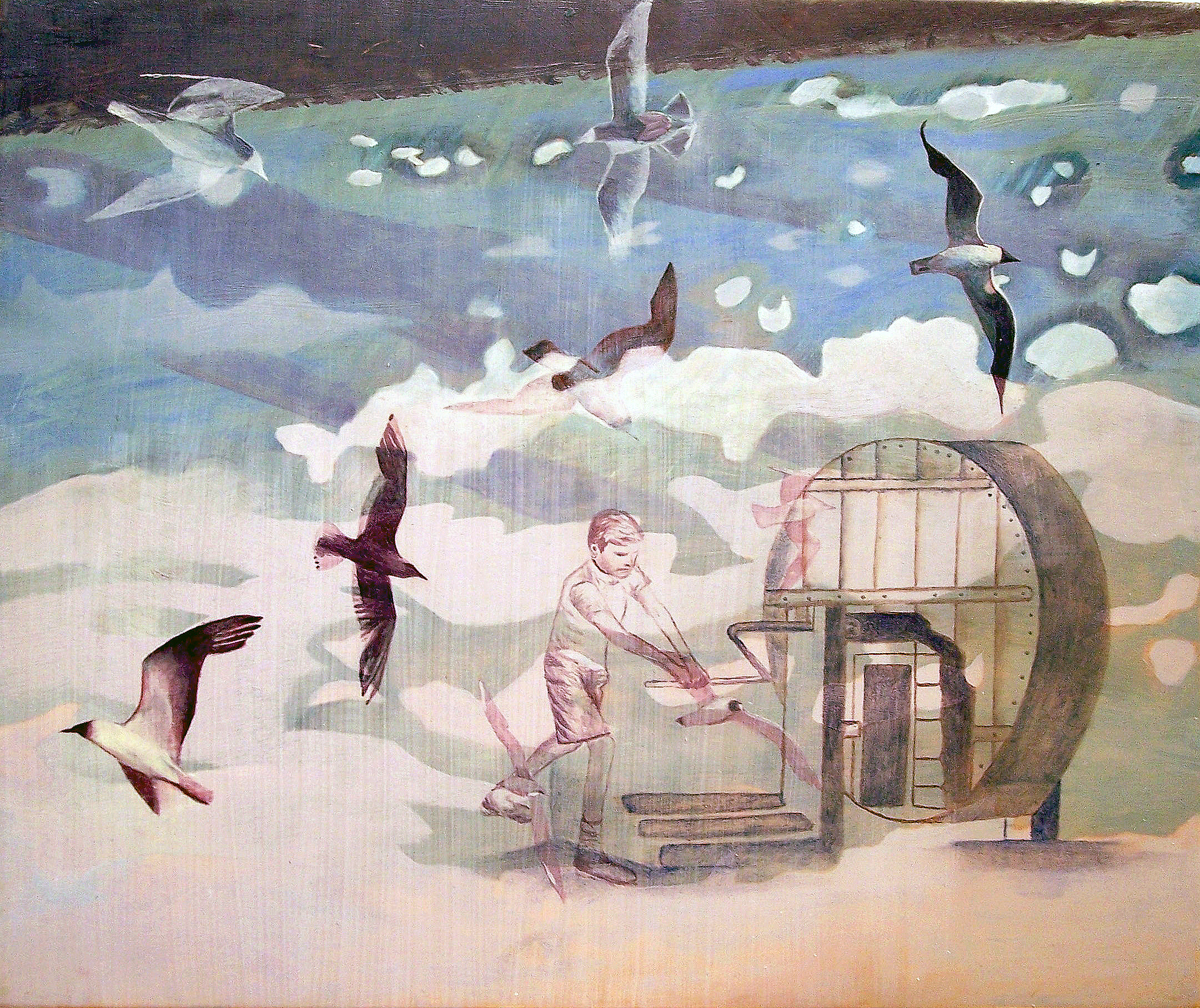 Madeleine Kelly Wheel of Reason 2006 23 x 28cm Oil on gesso board