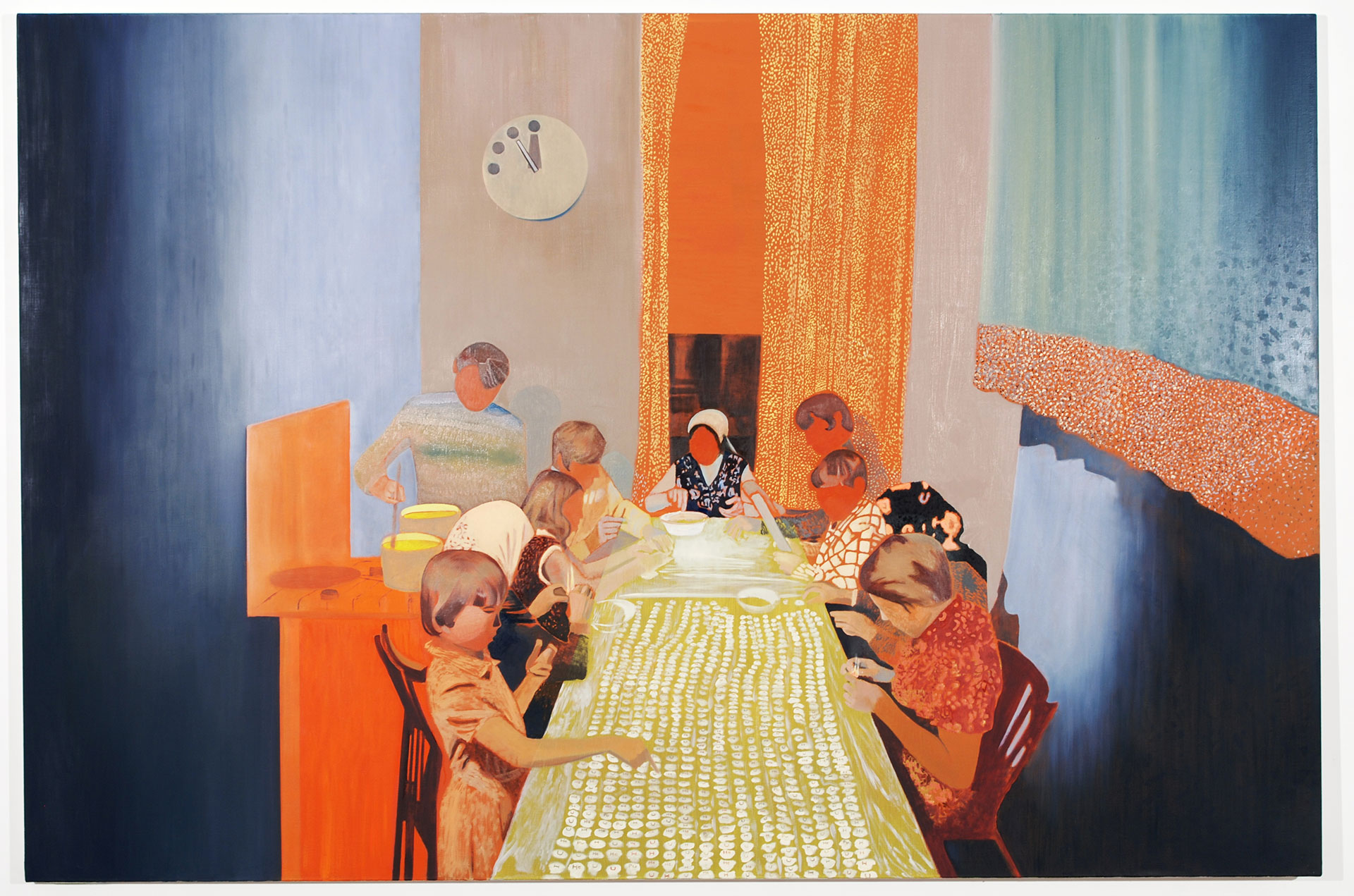 Madeleine Kelly Consumption 2008 Oil on linen 180 x 270cm