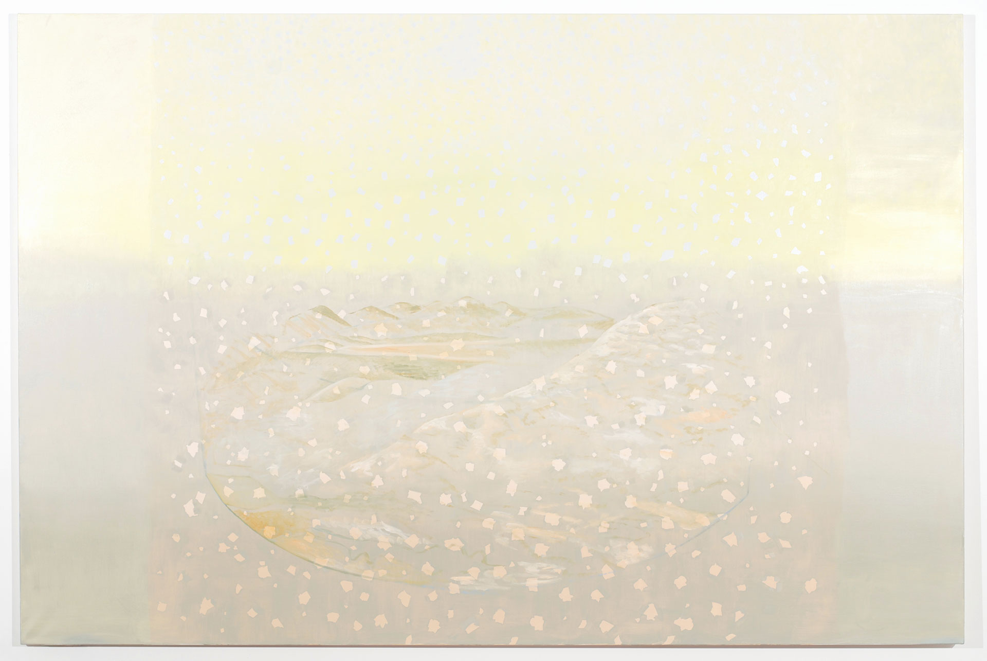 Madeleine Kelly Fallout 2008 Oil on linen 180 x 270 cm