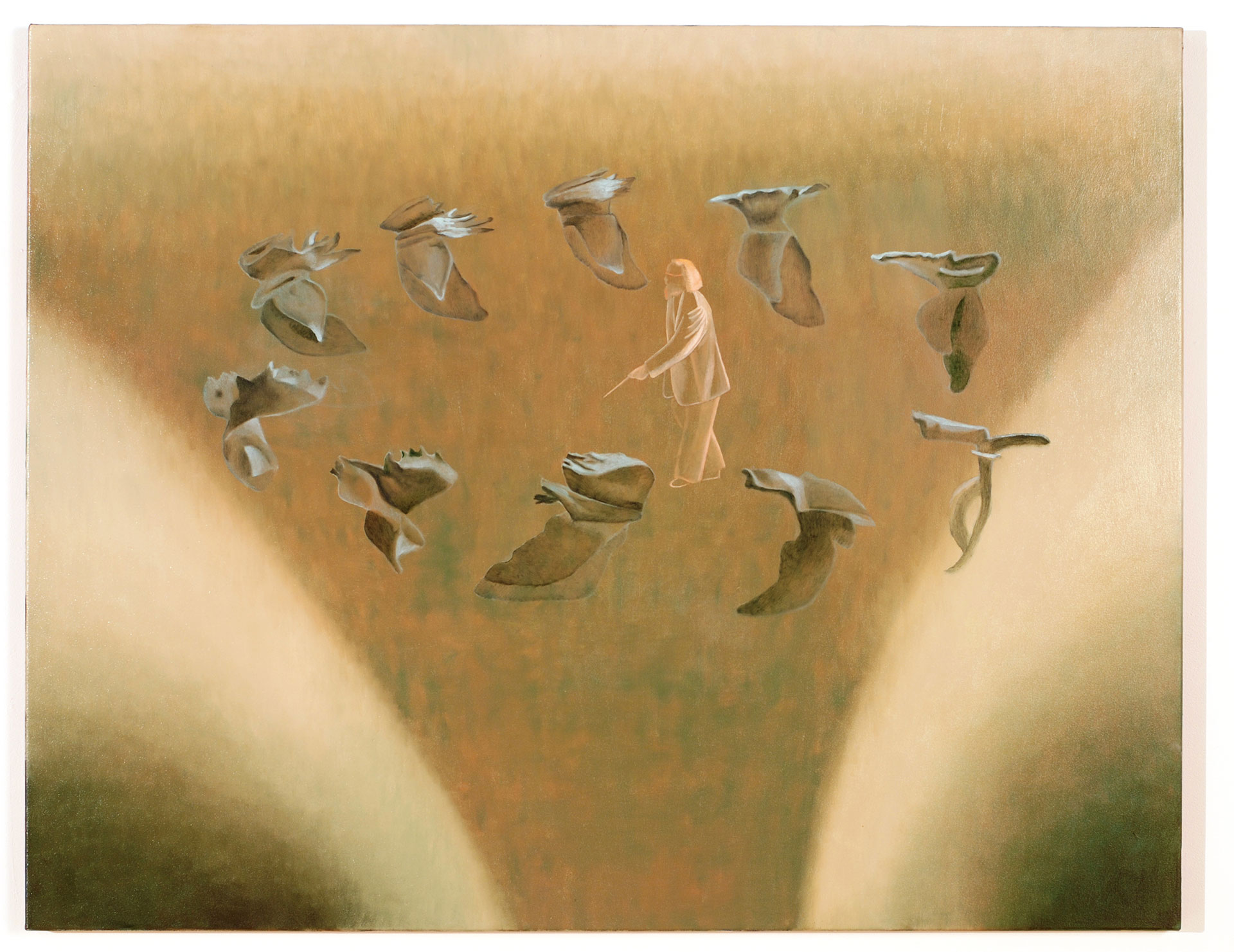 Madeleine Kelly Man’s place in the world 2008 Oil on polyester 90 x 115 cm