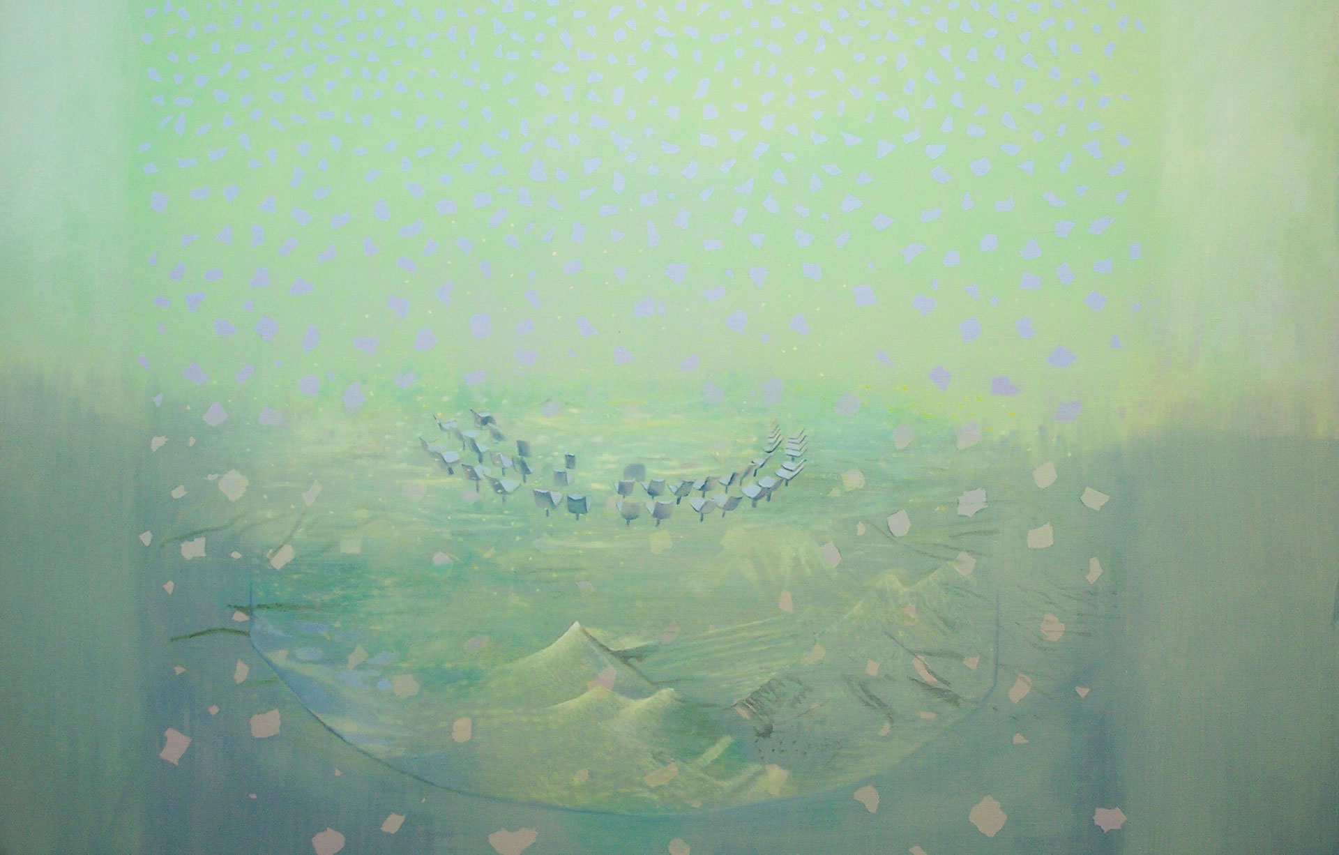 Madeleine Kelly Victory Over the Sun 2008 Oil on polyester 133 x 190cm
