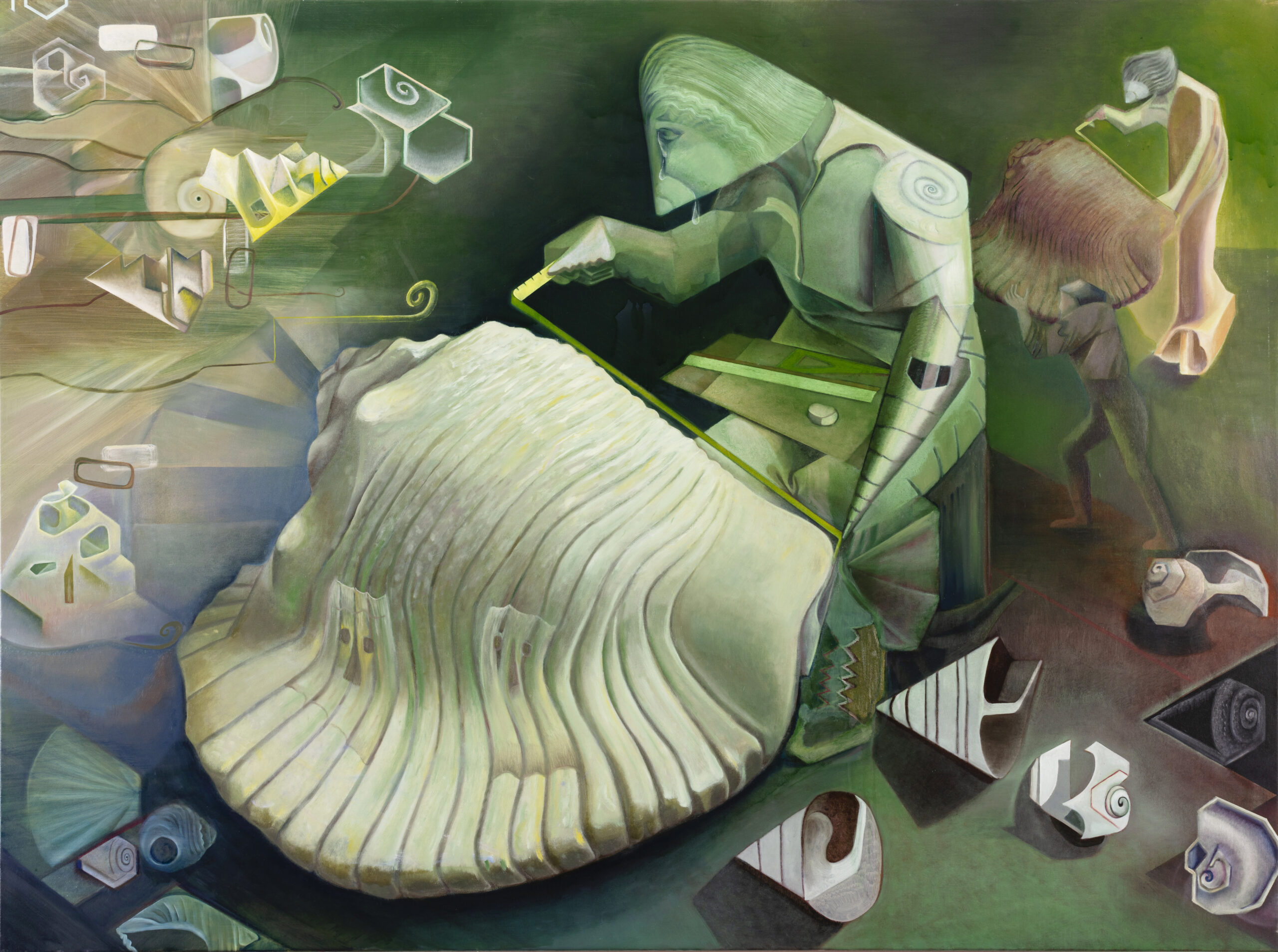 Madeleine Kelly Mnemosyne 2023 Oil on polyester 101 x 137 cm